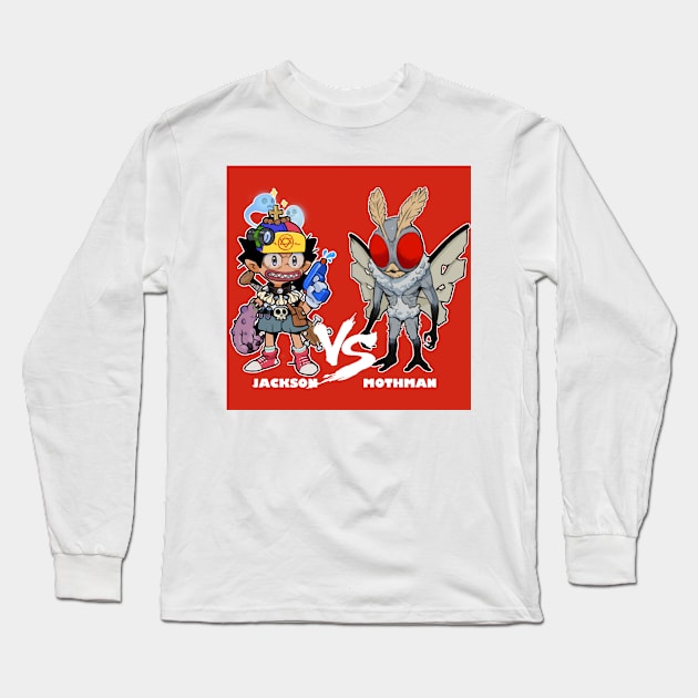 jackson vs mothman Long Sleeve T-Shirt by COOLKJS0